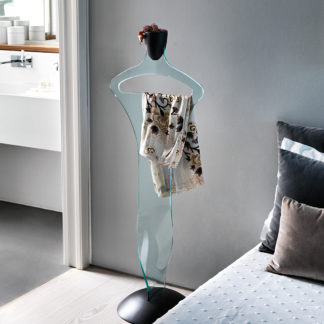 FIAM glazen kledinghanger Homo Sapiens design by Fabio Di Bartolomei