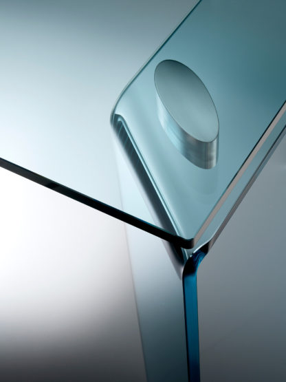 FIAM glazen eettafel Ray helder glas design by Bartoli Design