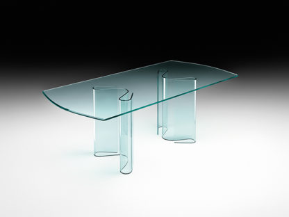 FIAM glazen eettafel Sahara design by Bartoli Design
